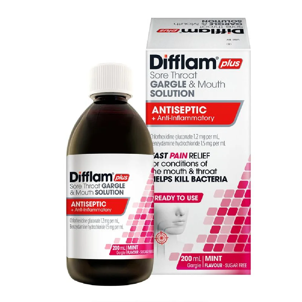 Difflam 加强版粉色漱口液200ml